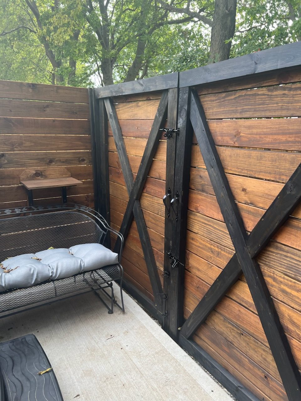 Walnut & Black stain on a Kansas City deck