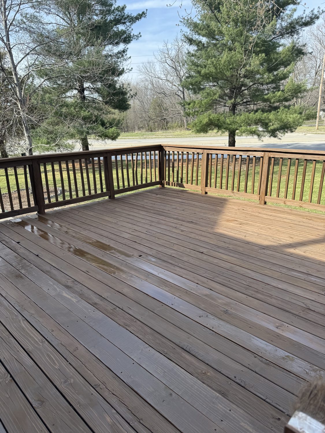 Stained deck or fence in Kansas City by Staining Grain